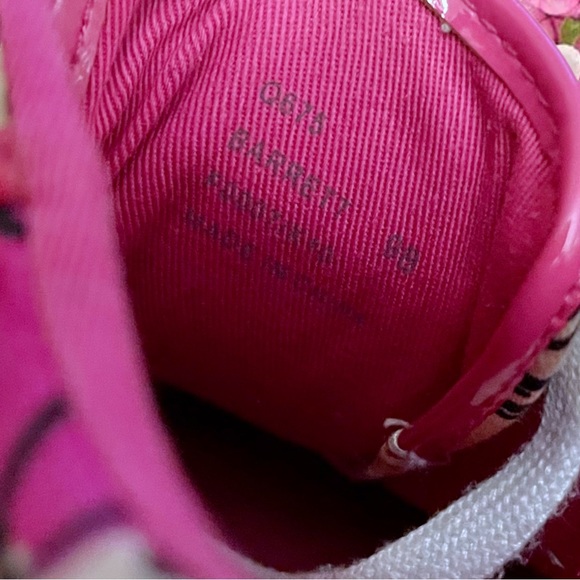 Coach Poppy Barrett Pink Spring Low Top Patent Sneakers Shoes Size 9 - Picture 13 of 13